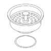 Kohler 1217618-7 Strainer Cup Assembly Black -Kohler Sales Store 0042564 kohler 1217618 7 strainer cup assembly black 32569.1566790454