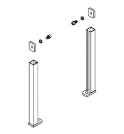 Kohler 1059195 Leg Assembly For In Wall Tank Carrier