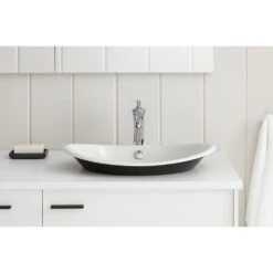 KOHLER Iron Plains Vessel Cast Iron Bathroom Sink In White With Iron Black Painted Underside And Overflow -Kohler Sales Store 07e7a94c16eb879e38a56c732d95930c 1800x1800