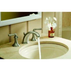 KOHLER Devonshire Vibrant Brushed Nickel 2-handle Widespread WaterSense Bathroom Sink Faucet With Drain -Kohler Sales Store 087206793141 05070950 1800x1800