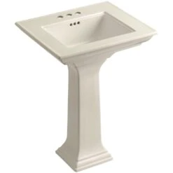 KOHLER Memoirs Stately Ceramic Pedestal Bathroom Sink Combo In White With Overflow Drain -Kohler Sales Store 091867454e3ee36e36e10af0715b1da7 1800x1800