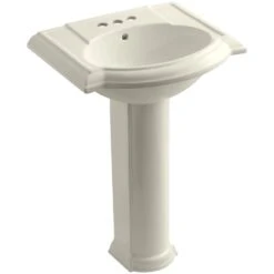 KOHLER Devonshire Vitreous China Pedestal Combo Bathroom Sink In White With Overflow Drain -Kohler Sales Store 0ecf5cc6d1b2f267bc6a65e0ec7a8af4 1800x1800