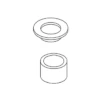 Kohler 1019171-Cp Drain Spacer Gasket Kit -Kohler Sales Store 1019171 CP clipped rev 1 08764.1659364056