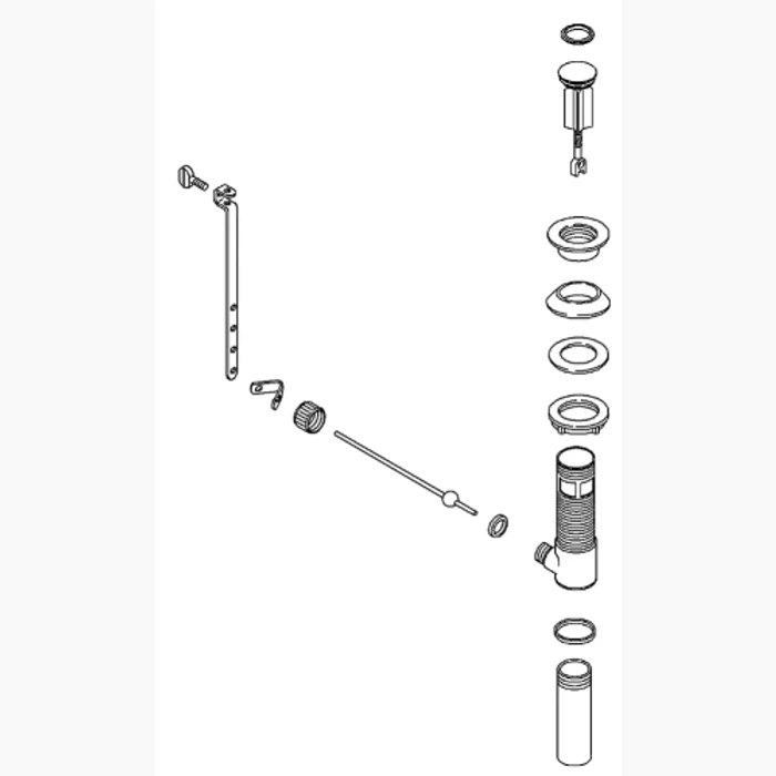 Kohler 1037023-Bkb Standard Drain With Overflow 3 Kohler 1037023-Bkb Standard Drain With Overflow