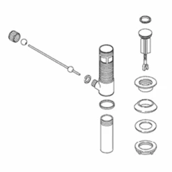 Kohler 1040720-Sn Premier Drain With Overflow- Exposed