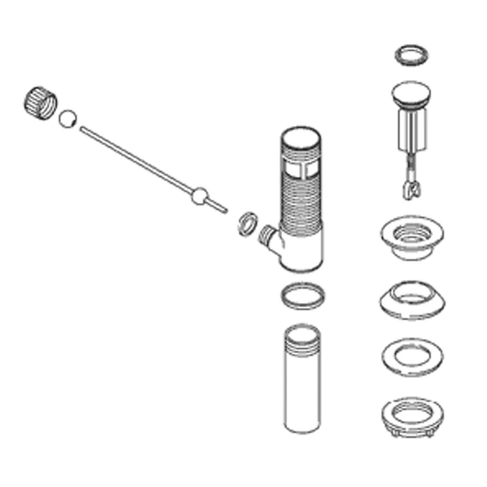 Kohler 1040720-Bn Premier Drain With Overflow- Exposed 3 Kohler 1040720-Bn Premier Drain With Overflow- Exposed