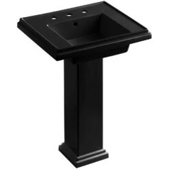 KOHLER Tresham Ceramic Pedestal Combo Bathroom Sink With Single-Hole Faucet Drilling In White With Overflow Drain 24 KOHLER Tresham Ceramic Pedestal Combo Bathroom Sink With Single-Hole Faucet Drilling In White With Overflow Drain -Kohler Sales Store 1be49c00d02c80b33948e00c01c07207 1800x1800