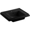KOHLER Tresham 24 In. Fireclay Pedestal Sink Basin In Black Black With Overflow Drain -Kohler Sales Store 2a619619e7c29ab17f3848c137cd55fc 1800x1800