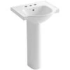 KOHLER Veer 21 In. Vitreous China Pedestal Combo Bathroom Sink In White With Overflow Drain -Kohler Sales Store 2f95afcbad66c1a6d8e28b1adcabcc37 1800x1800