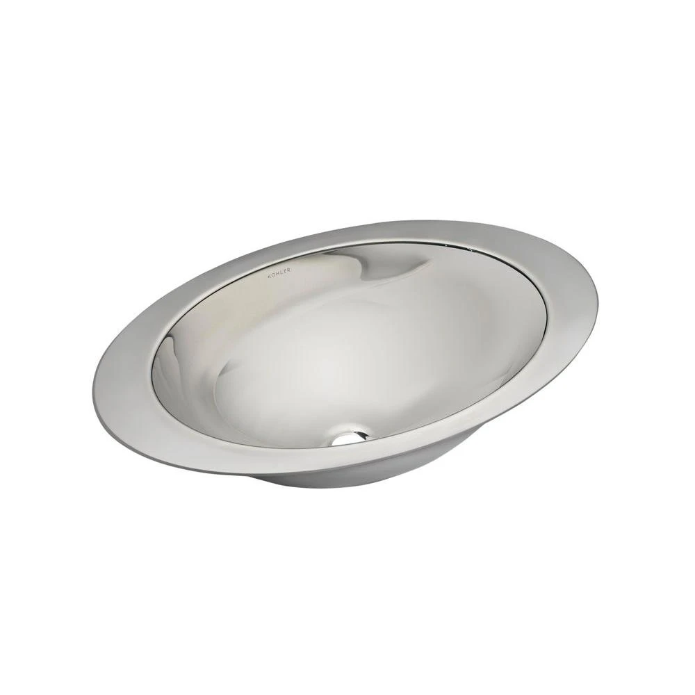 KOHLER Rhythm Undermount Stainless Steal Bathroom Sink In Stainless Steel 4 KOHLER Rhythm Undermount Stainless Steal Bathroom Sink In Stainless Steel - Image 2