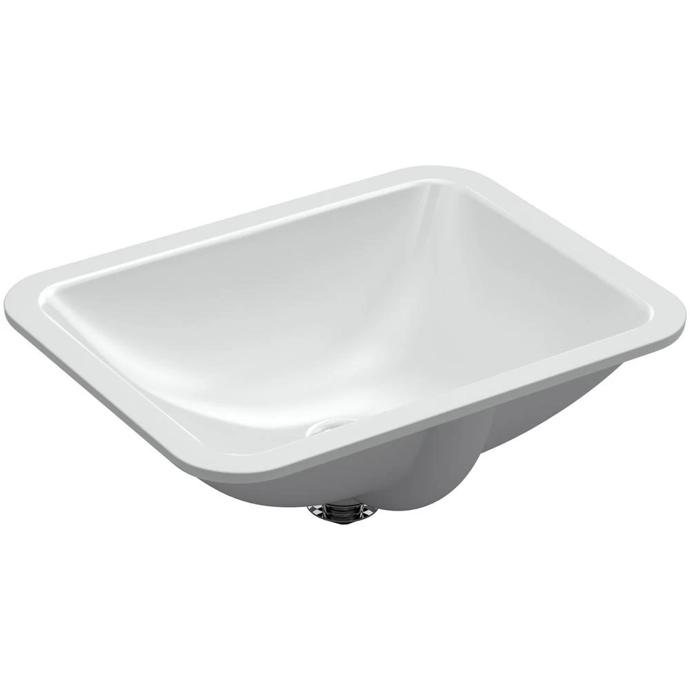 KOHLER Caxton Rectangle Undermount Bathroom Sink In White 11 KOHLER Caxton Rectangle Undermount Bathroom Sink In White - Image 9