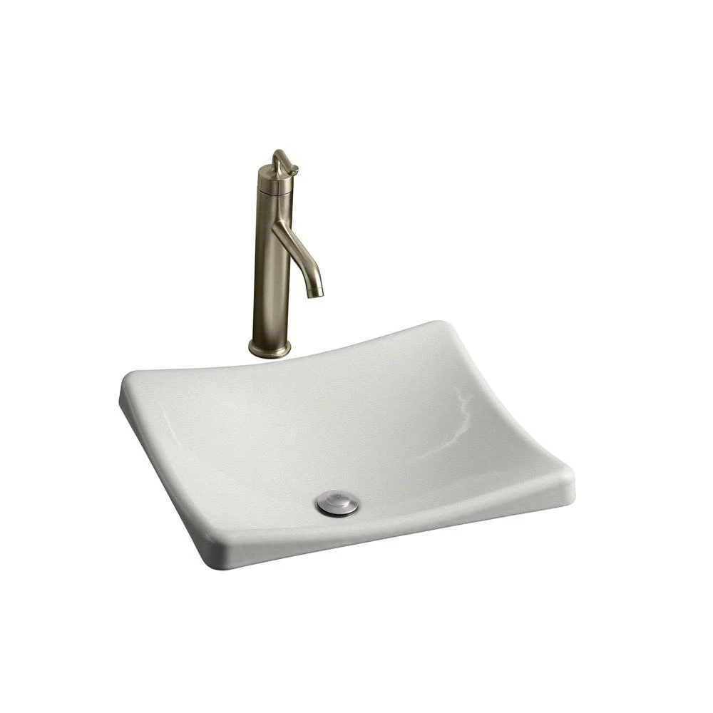 KOHLER DemiLav Wading Pool Cast Iron Vessel Sink In White 16 KOHLER DemiLav Wading Pool Cast Iron Vessel Sink In White - Image 14