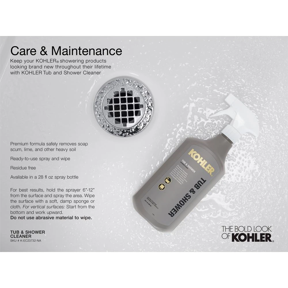 KOHLER Salient 60 In. X 30 In. Single Threshold Shower Base In Thunder Grey 4 KOHLER Salient 60 In. X 30 In. Single Threshold Shower Base In Thunder Grey - Image 2