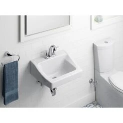 KOHLER Chesapeake Wall-Mount Vitreous China Bathroom Sink In White With Overflow Drain -Kohler Sales Store 3c8e9777bc3a7a69e5462b2d707934d2 1800x1800