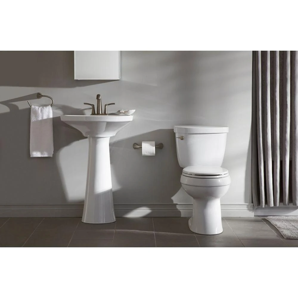 KOHLER Cimarron Vitreous China Pedestal In White 4 KOHLER Cimarron Vitreous China Pedestal In White - Image 2