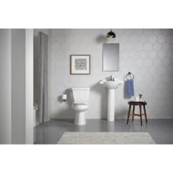 KOHLER Veer 21 In. Vitreous China Pedestal Combo Bathroom Sink In White With Overflow Drain -Kohler Sales Store 4192834e806c08b6f4579023ede65f42 1800x1800