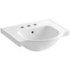 KOHLER Veer 21 In. Vitreous China Pedestal Sink Basin In White -Kohler Sales Store 46315393148083cd038ab8a889c78023 1800x1800