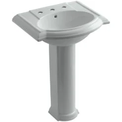 KOHLER Devonshire Vitreous China Pedestal Combo Bathroom Sink In White With Overflow Drain -Kohler Sales Store 4d30489bb17ae4c5836ae82771dc4c42 1800x1800