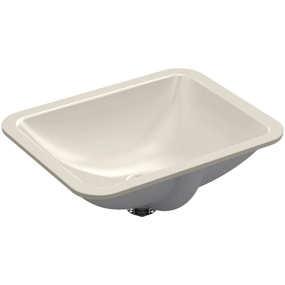KOHLER Caxton Rectangle Undermount Bathroom Sink In White 13 KOHLER Caxton Rectangle Undermount Bathroom Sink In White - Image 11