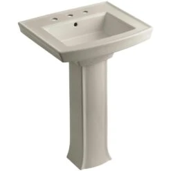 KOHLER Archer Vitreous China Pedestal Combo Bathroom Sink In White With Overflow Drain -Kohler Sales Store 513b1cfc6e912a7618b572a28063d50d 1800x1800