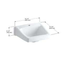 KOHLER Greenwich Wall-Mount Vitreous China Bathroom Sink In White With Overflow Drain 8 KOHLER Greenwich Wall-Mount Vitreous China Bathroom Sink In White With Overflow Drain -Kohler Sales Store 51ee7bb007917c7750e838423dd7eaf5 1800x1800