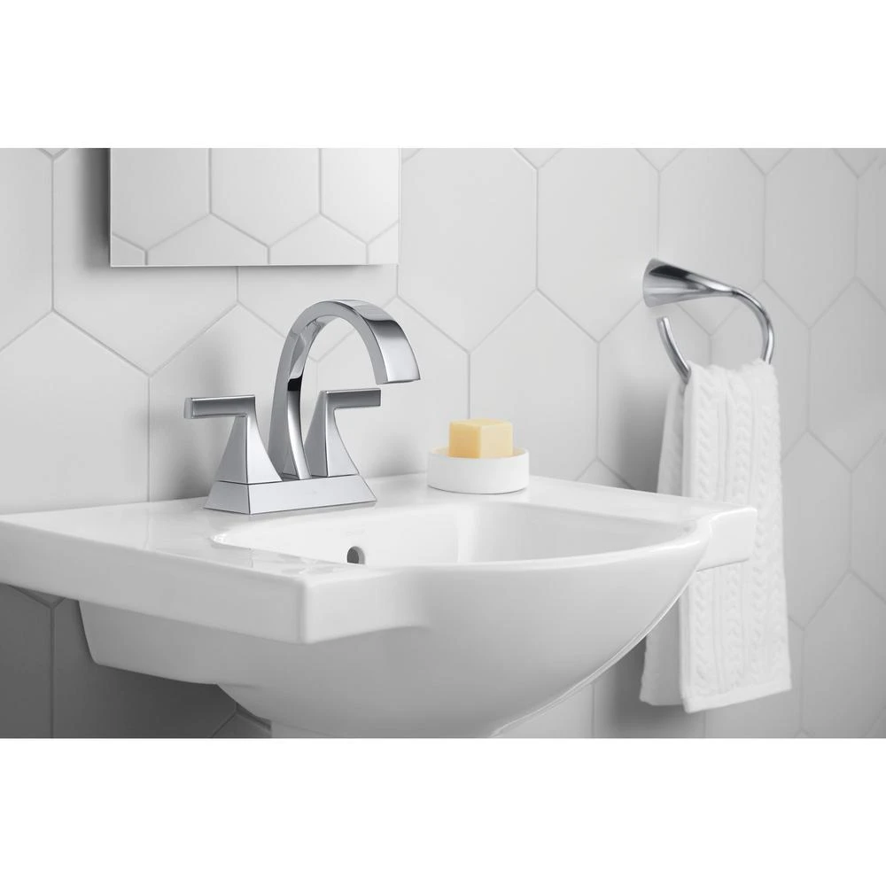 KOHLER Veer 24 In. Vitreous China Pedestal Combo Bathroom Sink In White With Overflow Drain 8 KOHLER Veer 24 In. Vitreous China Pedestal Combo Bathroom Sink In White With Overflow Drain - Image 6