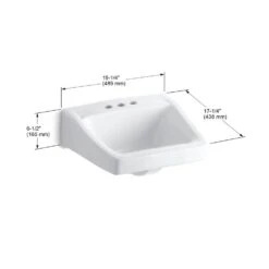 KOHLER Soho Wall-Mount Vitreous China Bathroom Sink In White With Overflow Drain -Kohler Sales Store 62119c9958d0b705d4b71e7072a7c6bb 1800x1800