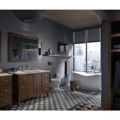 KOHLER Loure Vibrant Brushed Nickel 2-handle Widespread WaterSense Bathroom Sink Faucet With Drain -Kohler Sales Store 650531928214 08115862 1800x1800