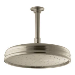 KOHLER Traditional Vibrant Polished Nickel 1-Spray Rain Shower Head 2.5-GPM (9.5-LPM) -Kohler Sales Store 650531943460xl 1800x1800