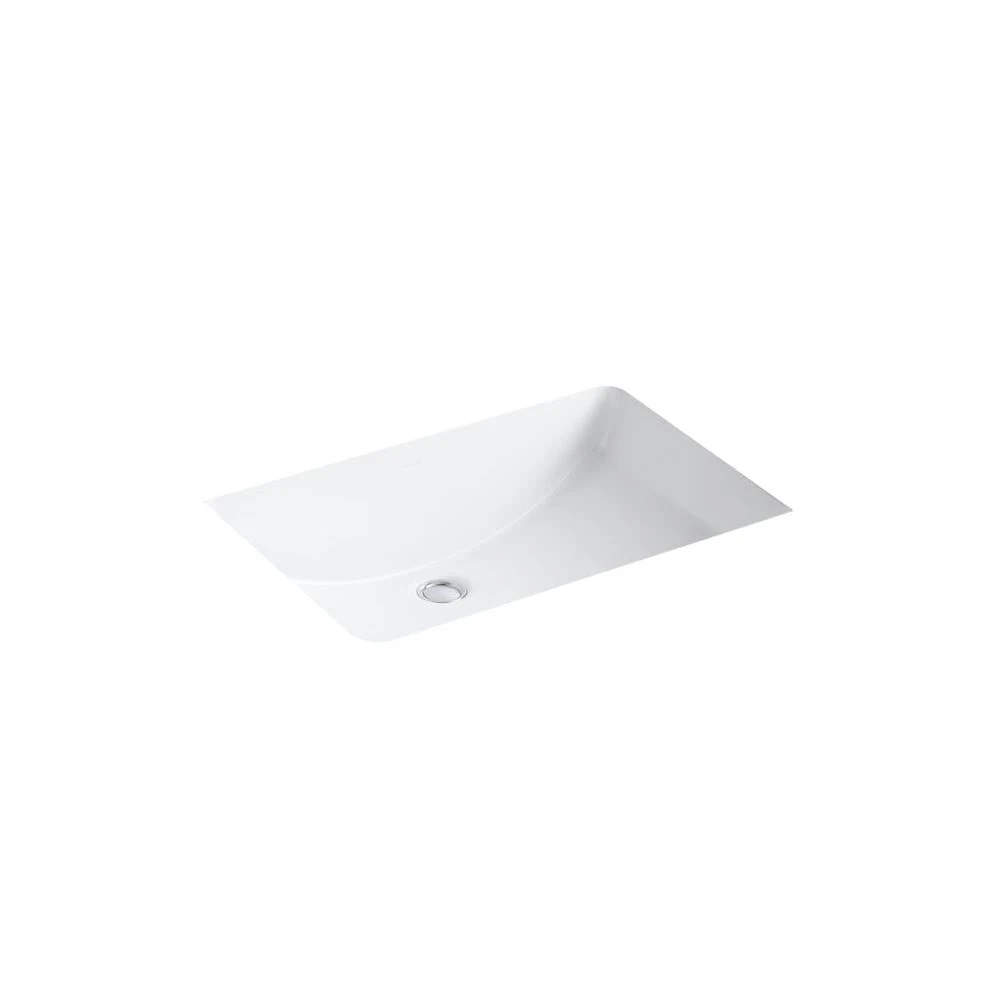 KOHLER Ladena 23-1/4 In. Undermount Bathroom Sink In White With Overflow Drain 3 KOHLER Ladena 23-1/4 In. Undermount Bathroom Sink In White With Overflow Drain