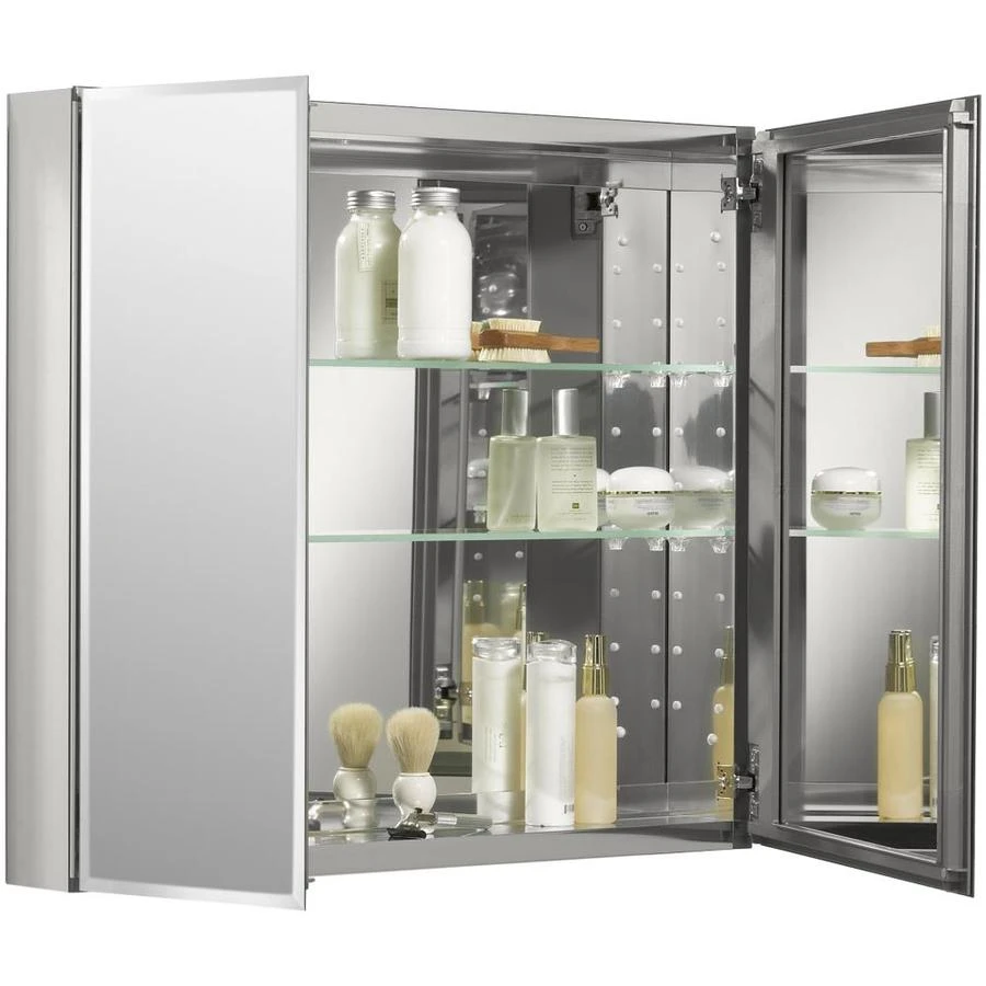 KOHLER 30-in X 26-in Rectangle Recessed Mirrored Medicine Cabinet 13 KOHLER 30-in X 26-in Rectangle Recessed Mirrored Medicine Cabinet - Image 11