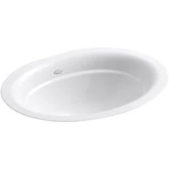 KOHLER Serif Undermount Cast Iron Bathroom Sink In White