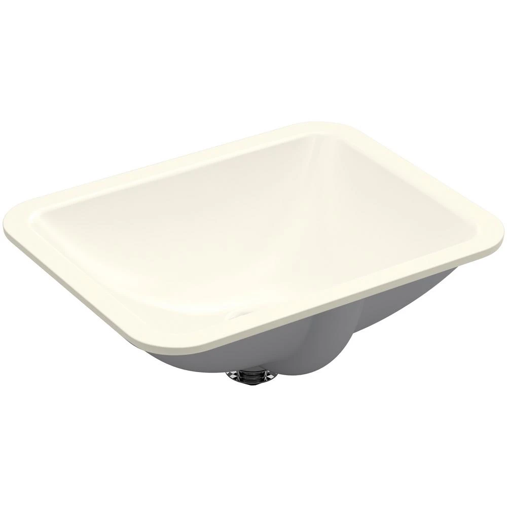 KOHLER Caxton Rectangle Undermount Bathroom Sink In White 16 KOHLER Caxton Rectangle Undermount Bathroom Sink In White - Image 14