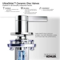 KOHLER Polished Chrome Bathroom Sink Faucet Handle -Kohler Sales Store 885612165008 16754264 1800x1800