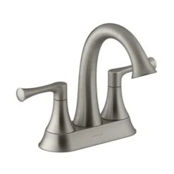 KOHLER Lilyfield Brushed Nickel 2-Handle 4-in Centerset WaterSense Bathroom Sink Faucet With Drain -Kohler Sales Store 885612574589xl 1800x1800