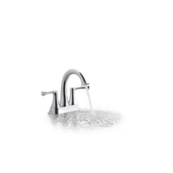 KOHLER Lilyfield Brushed Nickel 2-Handle 4-in Centerset WaterSense Bathroom Sink Faucet With Drain -Kohler Sales Store 885612574626 08550006 1800x1800