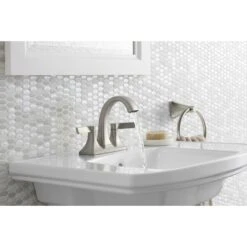 KOHLER Maxton Brushed Nickel 2-Handle 4-in Centerset WaterSense Bathroom Sink Faucet With Drain -Kohler Sales Store 885612576514 08330445 1800x1800