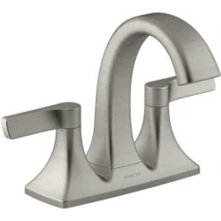 KOHLER Maxton Brushed Nickel 2-Handle 4-in Centerset WaterSense Bathroom Sink Faucet With Drain -Kohler Sales Store 885612576514xl 1800x1800