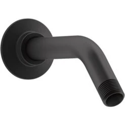 KOHLER Matte Black Shower Arm Mount