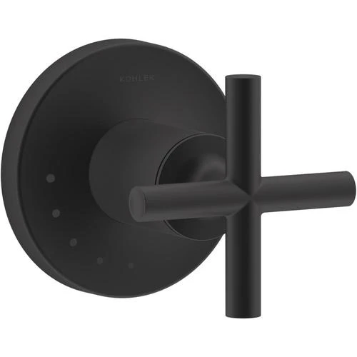 KOHLER Matte Black Cross Shower Handle 3 KOHLER Matte Black Cross Shower Handle
