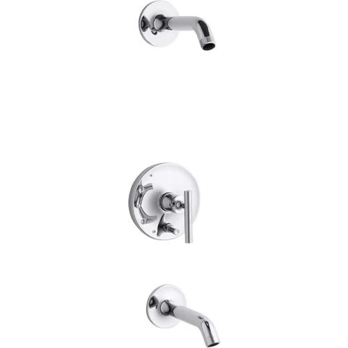 KOHLER Purist Polished Chrome 1-Handle Bathtub And Shower Faucet 5 KOHLER Purist Polished Chrome 1-Handle Bathtub And Shower Faucet - Image 3