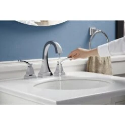 KOHLER Ridgeport Vibrant Brushed Nickel 2-Handle 4-in Centerset WaterSense Bathroom Sink Faucet With Drain 18 KOHLER Ridgeport Vibrant Brushed Nickel 2-Handle 4-in Centerset WaterSense Bathroom Sink Faucet With Drain -Kohler Sales Store 885612693204 10658806 1800x1800