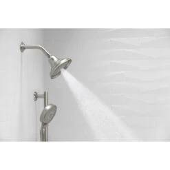 KOHLER Bancroft Vibrant Brushed Nickel 3-Spray Shower Head 2.5-GPM (9.5-LPM) -Kohler Sales Store 885612703484 11378076 1800x1800