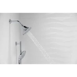 KOHLER Forte Vibrant Brushed Nickel 3-Spray Shower Head 2.5-GPM (9.5-LPM) -Kohler Sales Store 885612703569 12333289 1800x1800