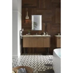 KOHLER Verdera 20-in X 30-in Rectangle Surface/Recessed Mirrored Medicine Cabinet With Outlet And Lights -Kohler Sales Store 885612733603 10711612 1800x1800