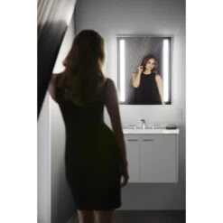 KOHLER Verdera 24-in X 30-in Rectangle Surface/Recessed Mirrored Medicine Cabinet With Outlet And Lights -Kohler Sales Store 885612733610 10711647 1800x1800
