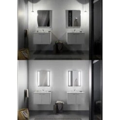 KOHLER Verdera 24-in X 30-in Rectangle Surface/Recessed Mirrored Medicine Cabinet With Outlet And Lights -Kohler Sales Store 885612733610 15055433 1800x1800