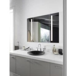 KOHLER Verdera 40-in X 30-in Rectangle Surface/Recessed Mirrored Medicine Cabinet With Outlet And Lights -Kohler Sales Store 885612733634 10711543 1800x1800