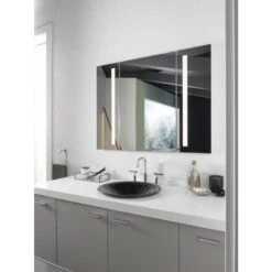 KOHLER Verdera 40-in X 30-in Rectangle Surface/Recessed Mirrored Medicine Cabinet With Outlet And Lights -Kohler Sales Store 885612733634 15055412 1800x1800