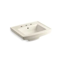 KOHLER Archer 20-7/16 In. Vitreous China Pedestal Sink Basin In White With Overflow Drain -Kohler Sales Store 8fbefa66d1272292392ec76cae7a17f3 1800x1800